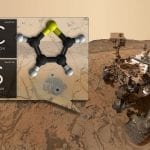 Curiosity with organic compound illustration, photo credit: NASA