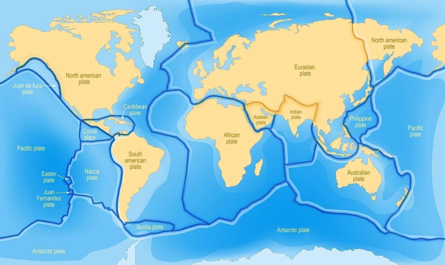 Tectonic Plates World Map: ID 95735536 © Designua | Dreamstime.com
