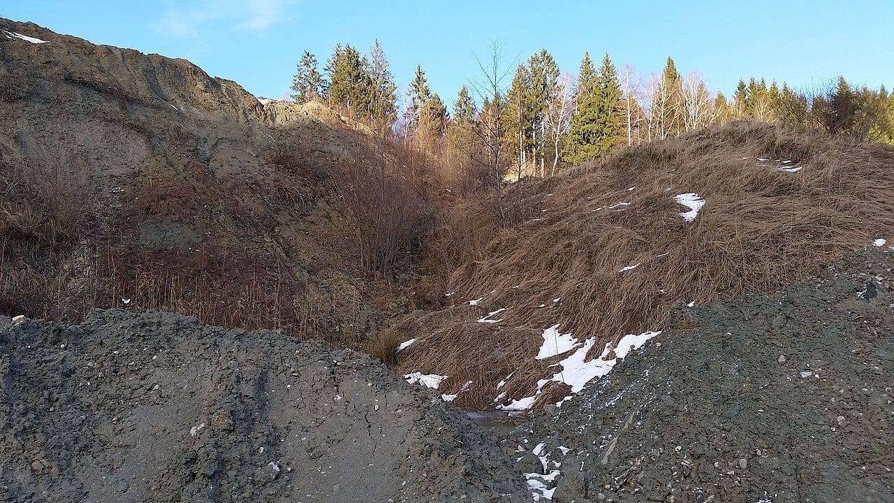 Clay pit in Bavaria where the fossils were discovered, photo credit: Ordercrazy