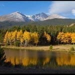 Autumn scene with snow dusted mountain, photo credit: Pat Mingarelli