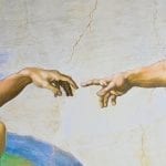 God touching Adam's finger closeup of Michaelangelo's Sistine Chapel ceiling: ID 160399961 © Vieriu Adrian | Dreamstime.com