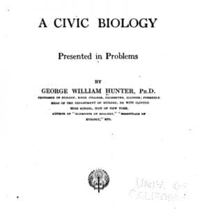 A Civic Biology title page
