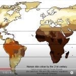 Human skin tone distribution map, Genesis Apologetics YouTube still