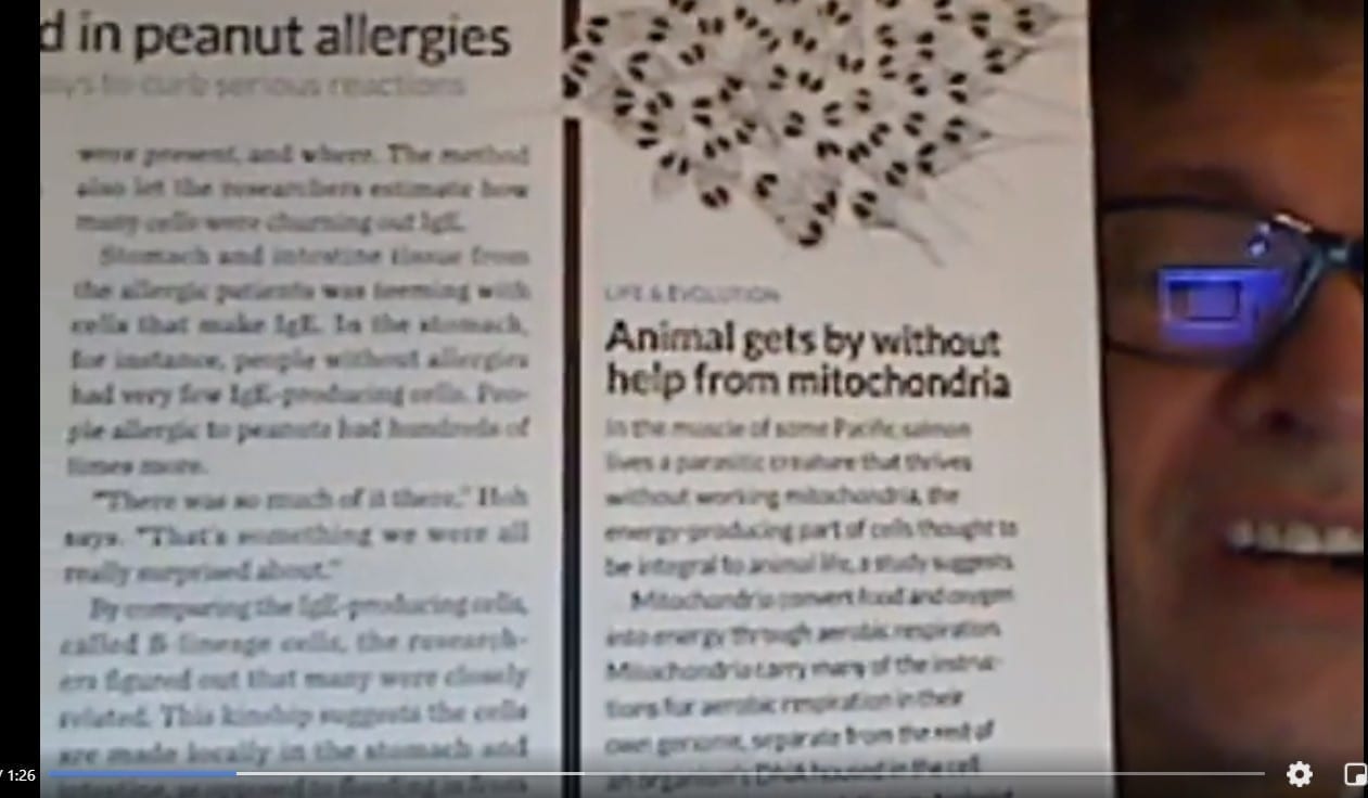 Zero mitochondria cells article video still with Dr. Jackson