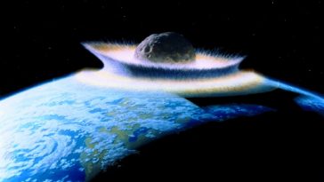 Planetoid slamming into a primordial earth, photo credit: Donald David