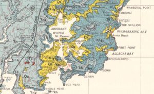 Sydney area geological map
