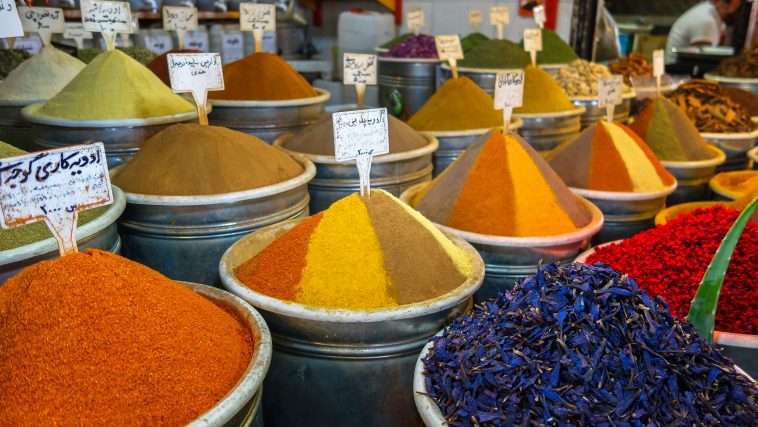 Spices on display at a market in Tehran: Photo 92584541 © Hoang Bao Nguyen | Dreamstime.com