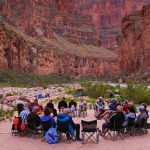 Grand Canyon campers in a circle, photo credit: Canyon Ministries