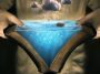 Illustration, opening Bible to see floodwaters and Noah's Ark between the pages: Photo 80573952 © Kevin Carden | Dreamstime.com
