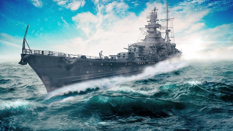 Illustration of a warship in rough seas: Photo 133351161 © Sven Bachstroem | Dreamstime.com
