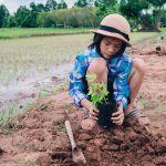 Child preparing to plant a tree in Southeast Asia: Photo 228738028 / Farm Kids © Ritthichai Wisetchat | Dreamstime.com