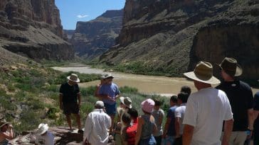 A talk at the bottom of the Grand Canyon with Canyon Ministries